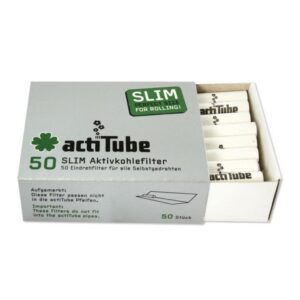 Actitube Aktivkohlefilter Slim, 0.6cm 50 Stück